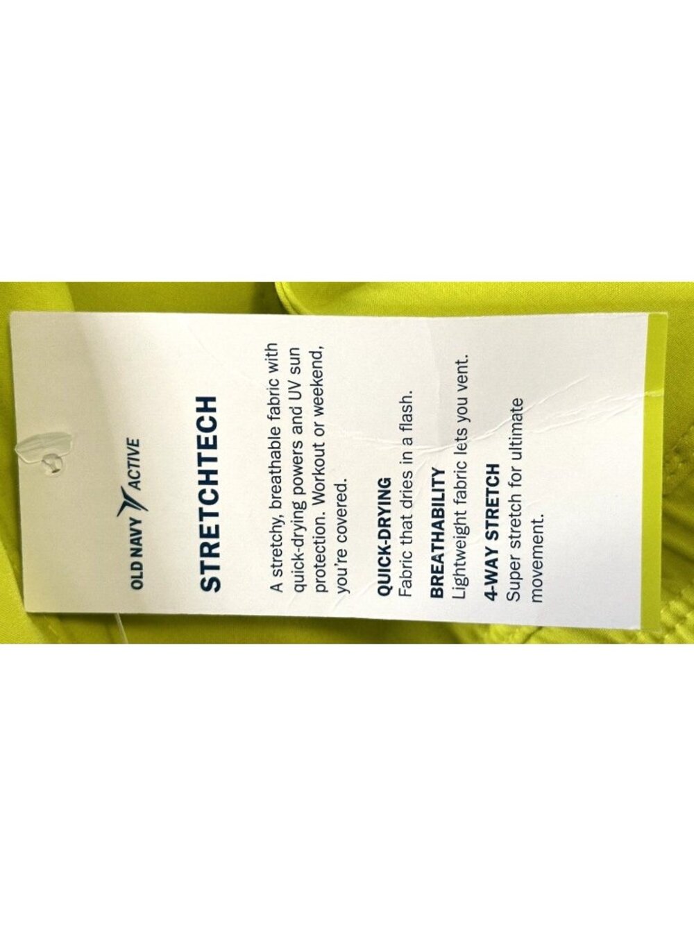 Old Navy Active Shorts Mens 4X Yellow StretchTech Go Dry Quick Dr Athletic NWT - Picture 5 of 13